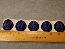 Grateful Dead Dancing Bear Stickers Official GDM Blue  Silver Bears -Five 5 