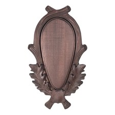 Trophäenschild für damhirsch aus holz. Brett. Geweih. Stangen. 45x25cm 032701 