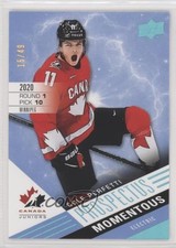 2021 Upper Deck Team Canada Juniors Electric Blue 15/49 Cole Perfetti #PM-1 4j2