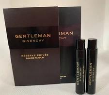 2pc Givenchy Gentleman Reserve Privee & Eau de Parfum EDP Sample Spray 1mL