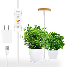 Halo Plant Grow Light, LED Growing Light with Base Full Spectrum for Indoor