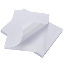 Printer Sticker Paper, 8.5x11 Self Adhesive Labels, Matte White