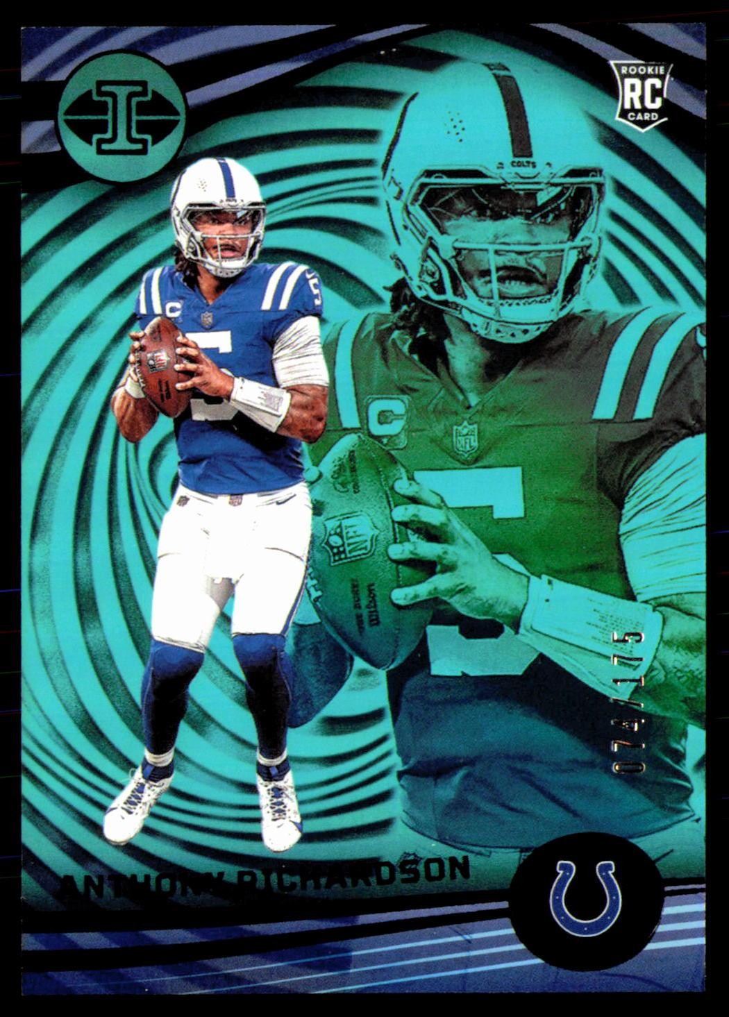 2023 Panini Illusions #46 Anthony Richardson Teal Trophy Collection #/175