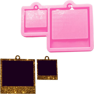 Super Shiny Silicone Mold Key Tag Resin Molds for Photo Backed Shaker Epoxy Resi