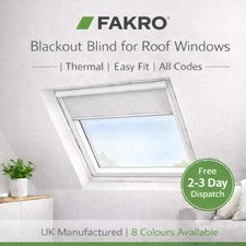 Fakro Blackout Roof Window Blind  Thermal Skylight  Custom Fit All Sizes