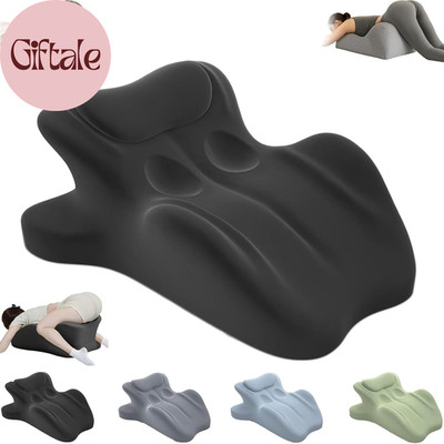 Memory Foam Couples Pillow Ergonomic Support Cushion 27 Degree Angle