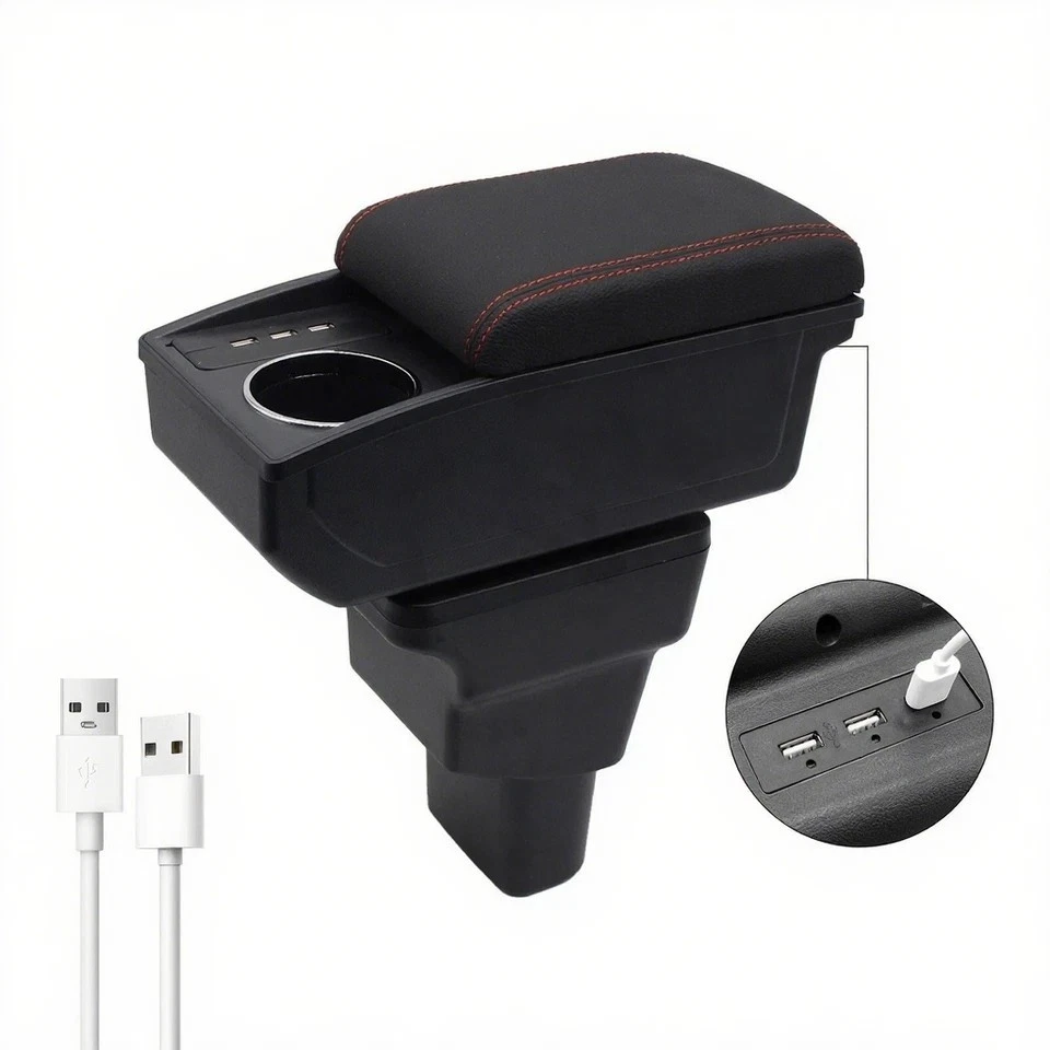 Armrest Box For Hyundai I10 2007-2019 Central Consoles Storage With 6 USB Ports - Изображение 4 из 4