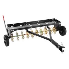 VEVOR 40 in Tow Behind Plug Aerator with Universal Hitch Lawn Spike Aerator Tool