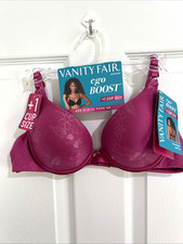 NEW Vanity Fair Ego Boost Bra Convertible Push Up 34C WildBerry 2131101 NWT