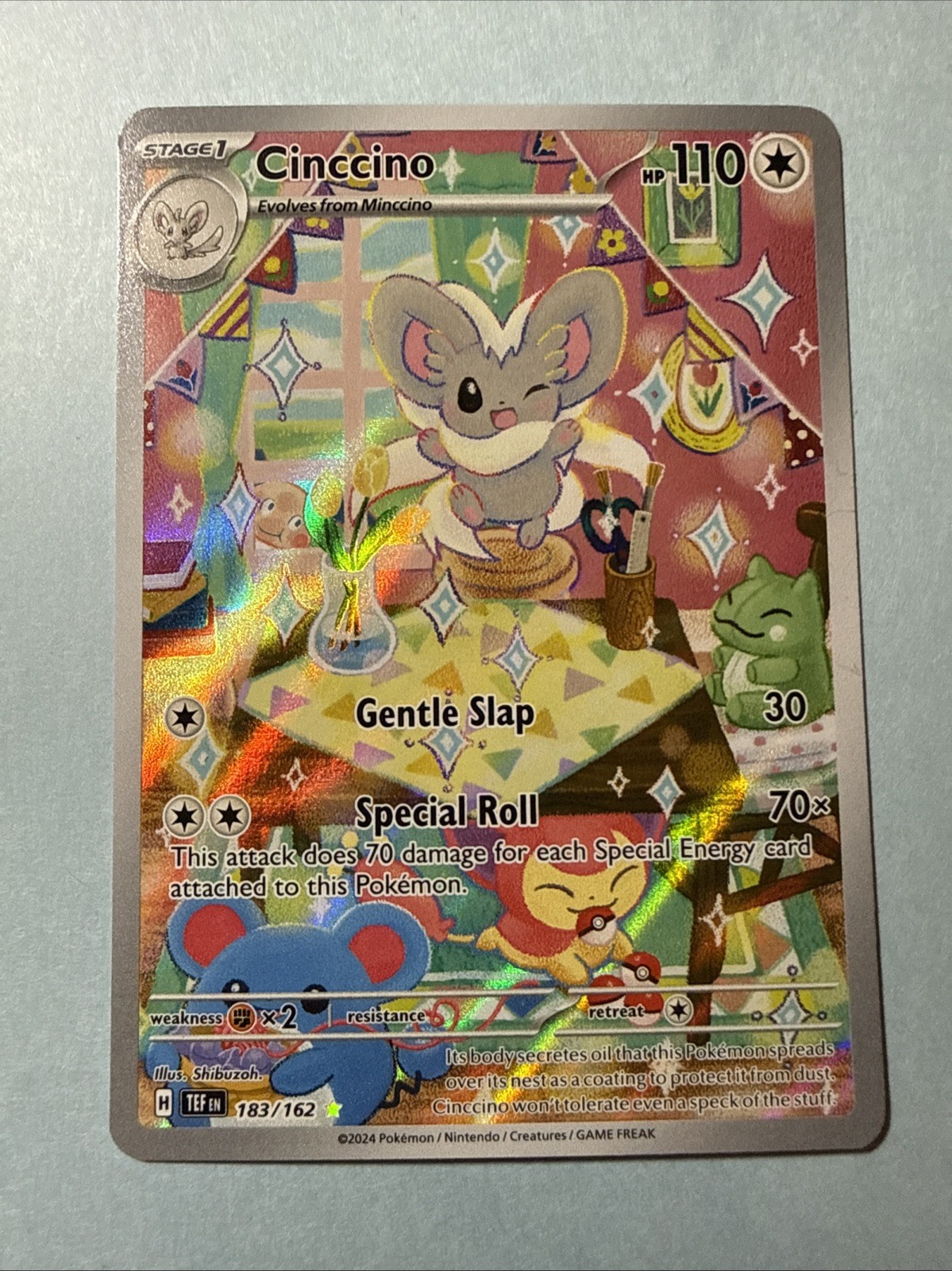 Pokémon TCG Minccino 182/162 Cinccino 183/162 Temporal Forces NM
