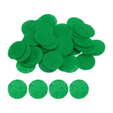 200pcs Round Felt Circles 25mm 1" Craft Felt Pads Non-Woven Fabric Pad Green