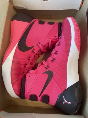 Size 8.5 - Nike Hyperdunk 2015 'Think Pink' Breast Cancer Awareness Box Bent