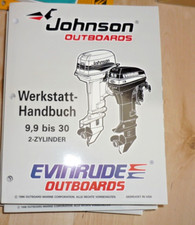 Johnson Evinrude Outboards Bootmotor Werkstatthandbuch 9,9 bis 30 2 Zy 1996