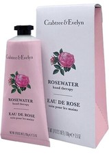 NEW In Box Crabtree Evelyn ROSEWATER Hand Therapy 3.5 oz Sealed