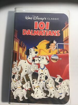 Walt Disney Classic 101 Dalmatians VHS 1992 BLACK DIAMOND Edition  1263