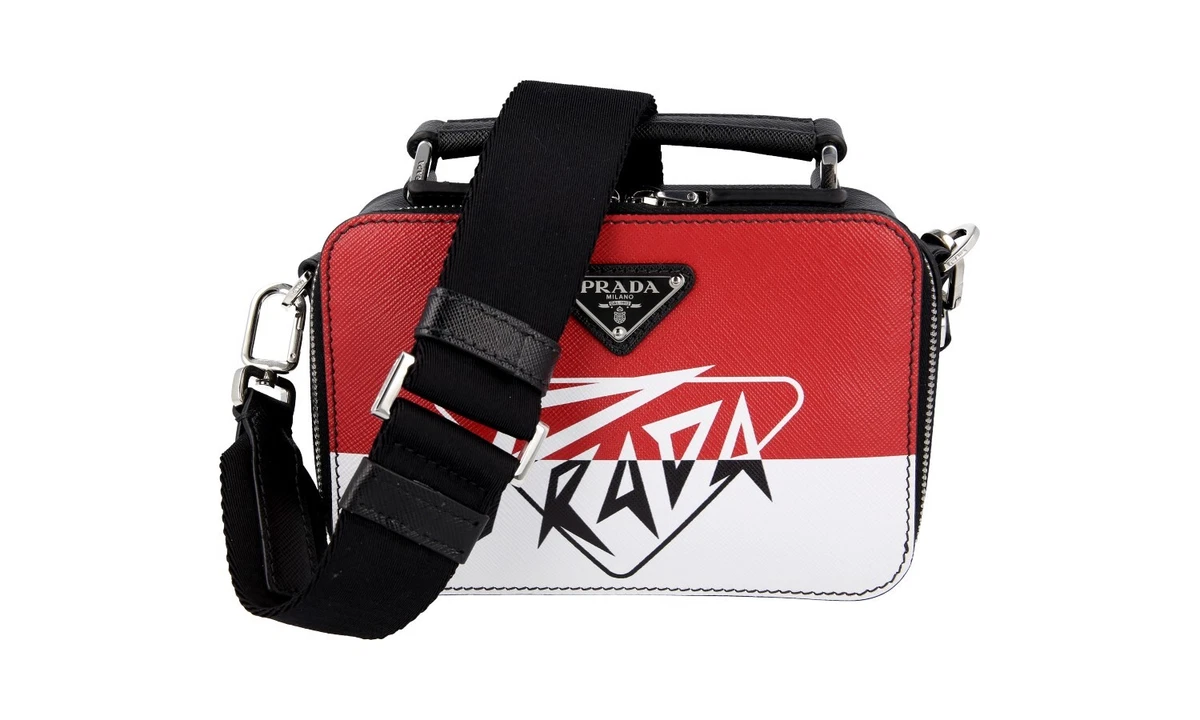 Saffiano leather top bandoleer bag