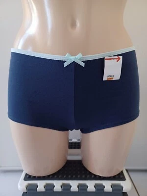 BOXER / SHORTY FILLE COULEUR BLEU EN COTON - Photo 1/3