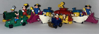 Burger King 1990s Disney Wind-up Toys Mini Mouse Goofy Lot Of 9