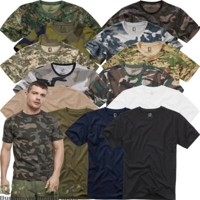 BRANDIT ARMY T-SHIRT HERREN ARMEE BUNDESWEHR SHIRT MEN MILITÄR BW UNTERHEMD CAMO