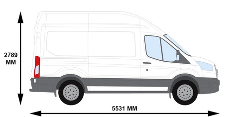 Ford Transit Rear Door Ladder MK8 2014 - 2024 Black Rhino Roof Access Ladders - Picture 6 of 7
