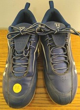 Under Armor Baseball Cleats 1214648-411 blue men's size 8.5. Nice!