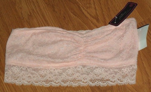 NATIVE INTIMATES BANDEAU BRA SIZE S - M JUNIOR ORANGE-PEACH-BLUE-LAVENDER LACE - Picture 4 of 6