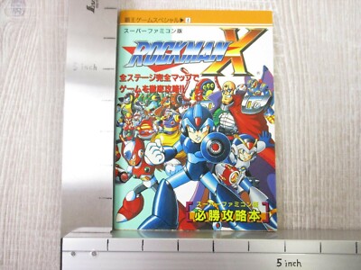 Guidebook Rockman Mega Man X1 Pour Super Famicom - Livre D'instructions Capcom