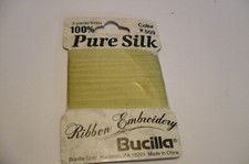 3 yds 1/8" OLIVE ALL SILK RIBBON NARROW for ANTIQUE BISQUE MIGNONETTE DOLL DRESS