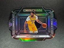 Anthony Davis 2020-21 Panini Obsidian Eclipse Purple /75 #30 Lakers
