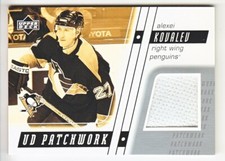 2002-03 UD SERIES ALEXEI KOVALEV PATCHWORK GAME USED PATCH Upper Deck Penguins