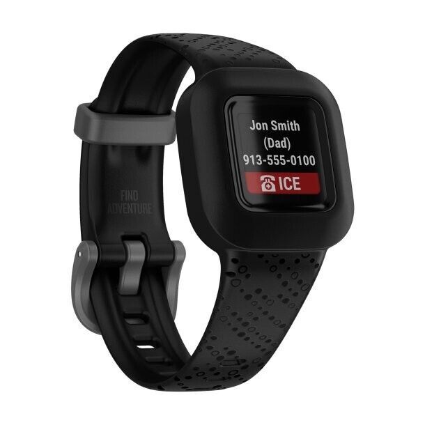 Garmin Vívofit Jr. 3 – Tracker Enfant – Batterie 1 An – étanche – écran Couleur – Corvées – Appli Parent – Black Cosmic