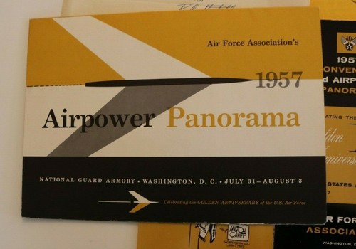 Vintage 1957 US AIR FORCE Golden Anniversary Celebration lot of 5 pcs convention - Picture 4 of 7