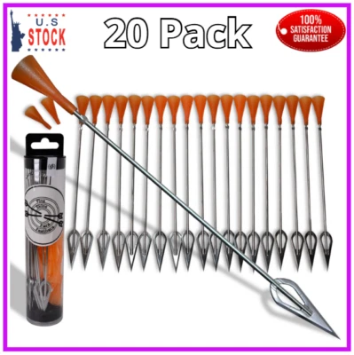 FINS SKINS FURS FEATHERS FSFF .625 Blowgun Darts Whisper Razor Dart widest sharpest broadhead darts, 20PK