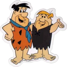 Sticker - The Flintstones Fred Flintstone Barney Rubble Cartoon TV Decal #15911