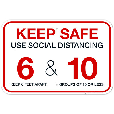 #ad Keep Safe Use Social Distancing Sign $99.99
