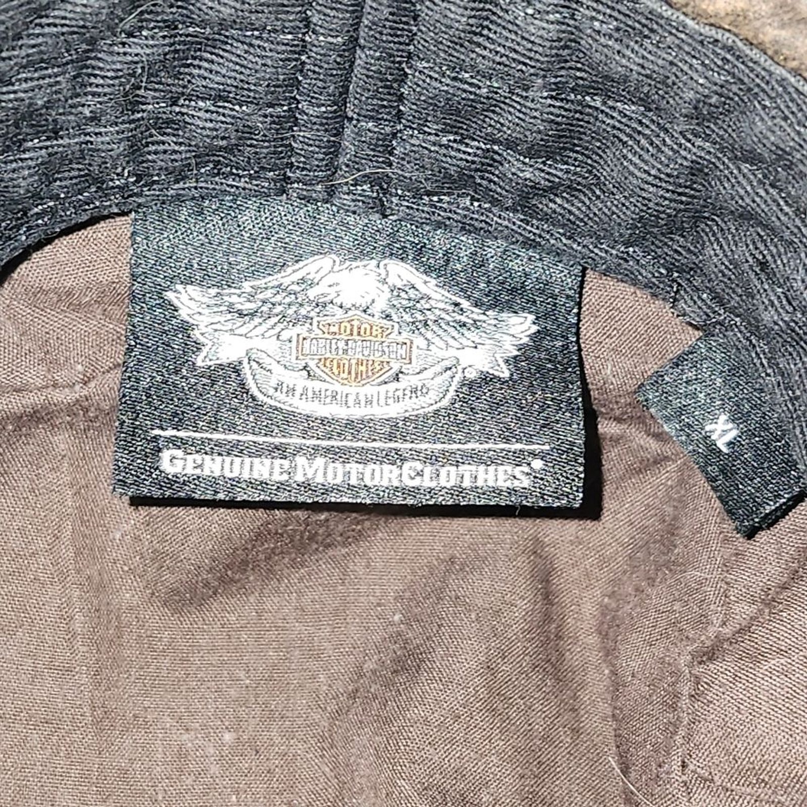 Harley-Davidson Brown Logo Patch Painter Cap Sz. … - image 2