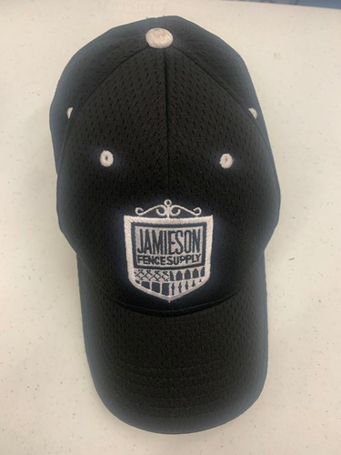 Jamieson Fence Supply Hat Cap Adjustable Black White Pre-Owned HT06+82