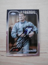 David Coulthard autograph signed trading card Topps Chrome