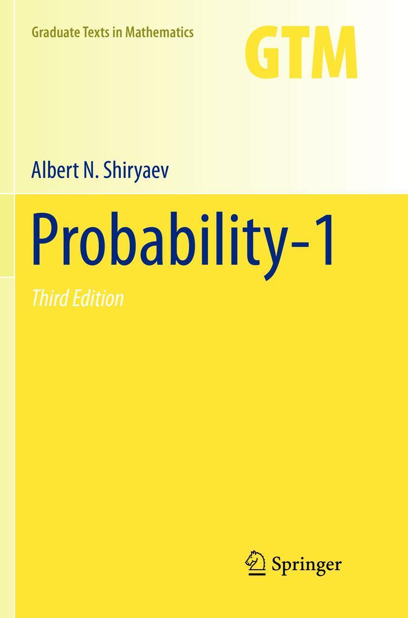 Thumbnail - Albert N. Shiryaev | Probability-1 | Taschenbuch | Englisch (2018) |