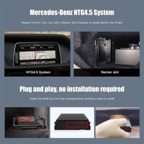 Für Mercedes-Benz NTG4.5 Becker Navi-Dock 2011-15 Wireless Carplay Android Modul - Bild 6 von 14