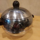 West Bend Penquin Hot and Cold Server Bakelite Handles Vintage USA MCM art deco — photo 4