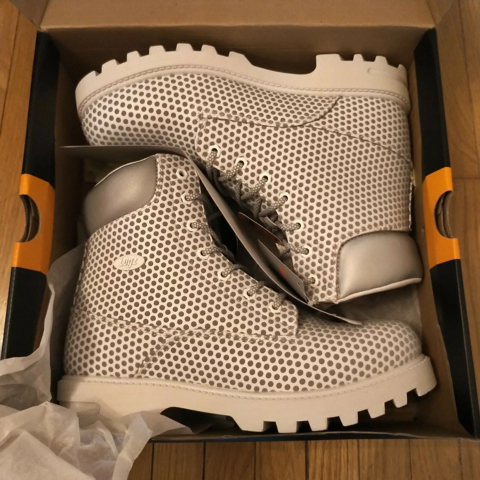 BOTAS LUGZ EMPIRE HI DX 3M BLANCAS/PLATEADAS DEADSTOCK DS NUEVAS CON CAJA VARIAS TALLAS Foto 3 de 4