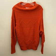 Frye and Co Bauble Cowl Neck Sweater Womens size Medium 