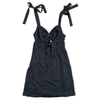 Live To Be Spoiled La Mamba Dress Womens XS Black Lace Sleeveless 2000s Y2K NWT