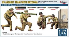 MIRAGE 720010 1:72 US ASSAULT TEAM CON BAZOOKA
