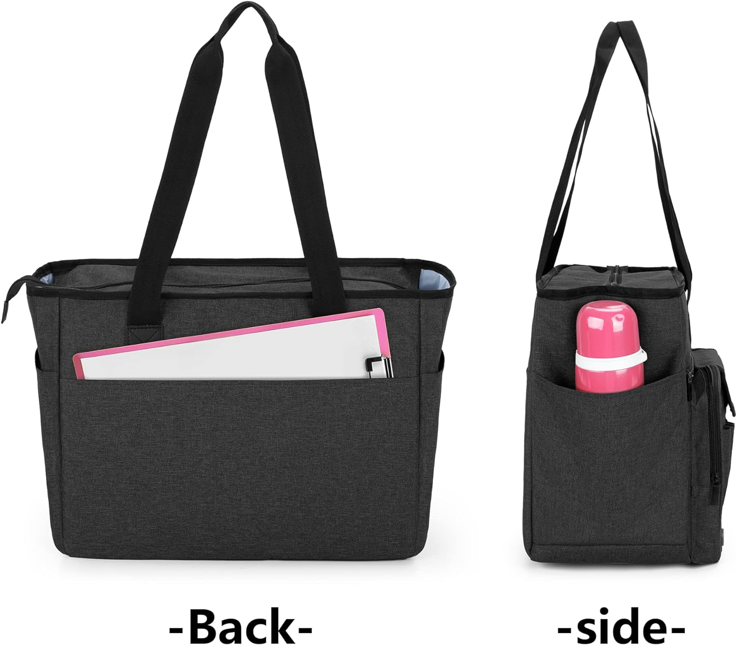 Teacher Tote Bag Zip Top Utility Carrying Work Bag For School Business eBay