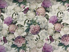 Cabbage Roses  Linen 280cm Wide Curtain/Blind/Upholstery Fabric