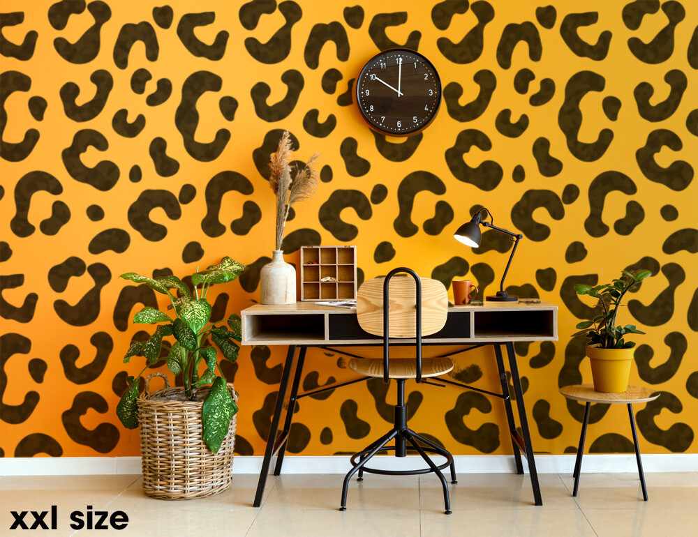 HUGE LEOPARD PRINT Stencil, Wall Decor Stencil, Stylish Oversize Animal Print | eBay huge-leopard-print-stencil-wall-decor-stencil-stylish-oversize-animal-print-ebay