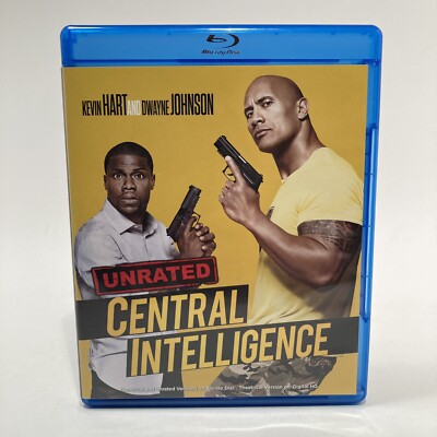 CENTRAL INTELLIGENCE BLU-RAY 2016   USED, TESTED, COMPLETE **SOLD AS IS**