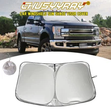 61.02" x 29.7" Car Windshield Sun Shade Visor Foldable  Heat Block Window Cover